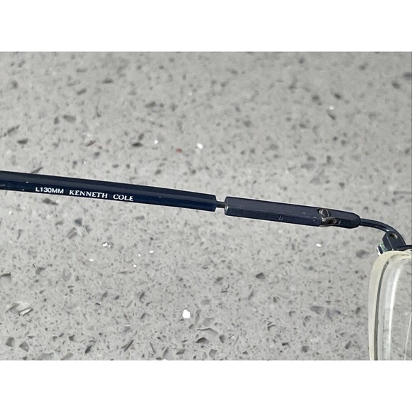 Kenneth Cole Round EYEGLASSES FRAMES ONLY 47-19-130 Caught Steeling 075 blue - Picture 9 of 13